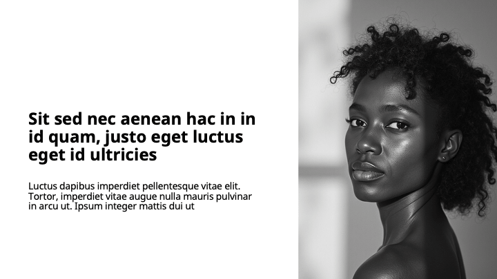 Simple White Black Contrast slide 2